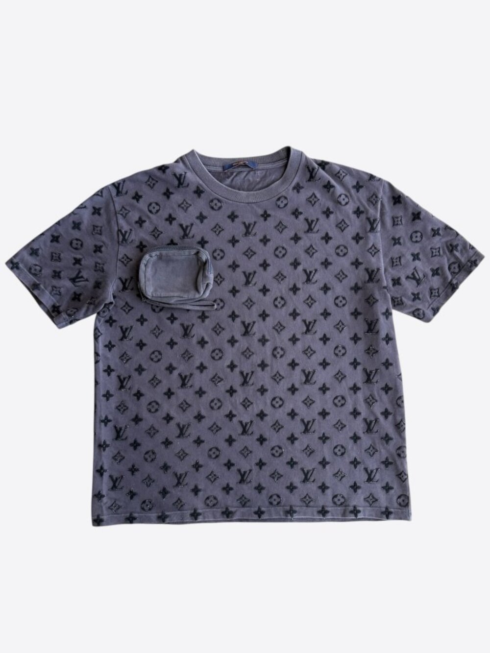 Louis Vuitton Black Tuffetage Monogram Pocket T-Shirt